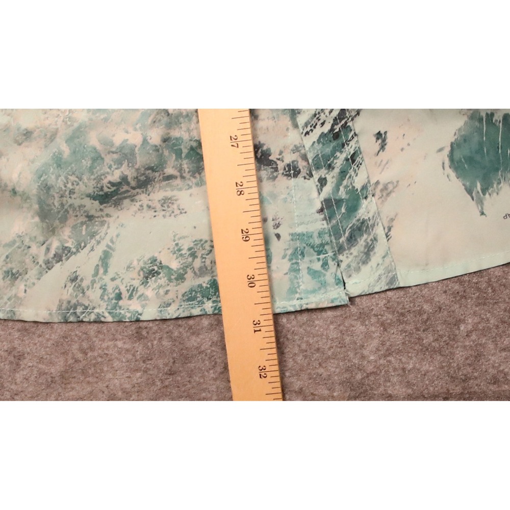 Realtree Fishing Aspect Mens XLT Big & Tall Short Sleeve Button Down Shirt Teal - Picture 4 of 7